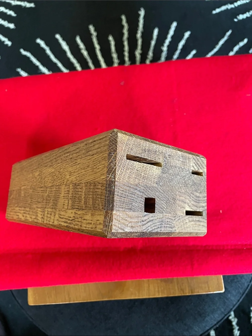 Chicago Cutlery 4 Slot Wooden Knife Block - Natural Wood